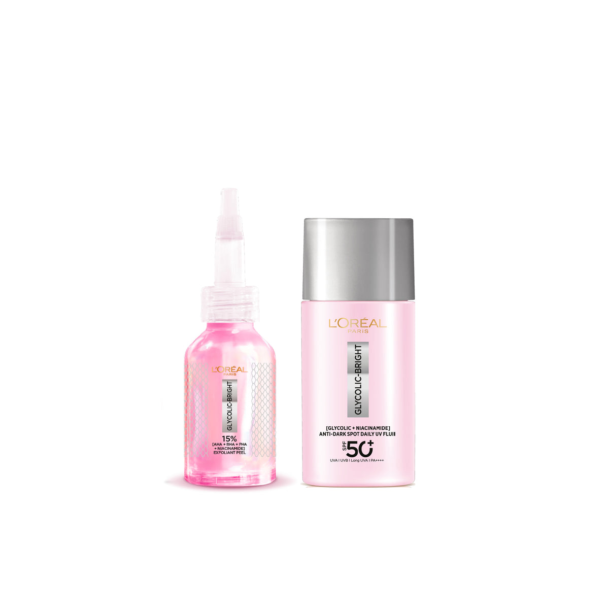 Glycolic-Bright Peel + Anti-Dark Spot UV Fluid At 15% OFF