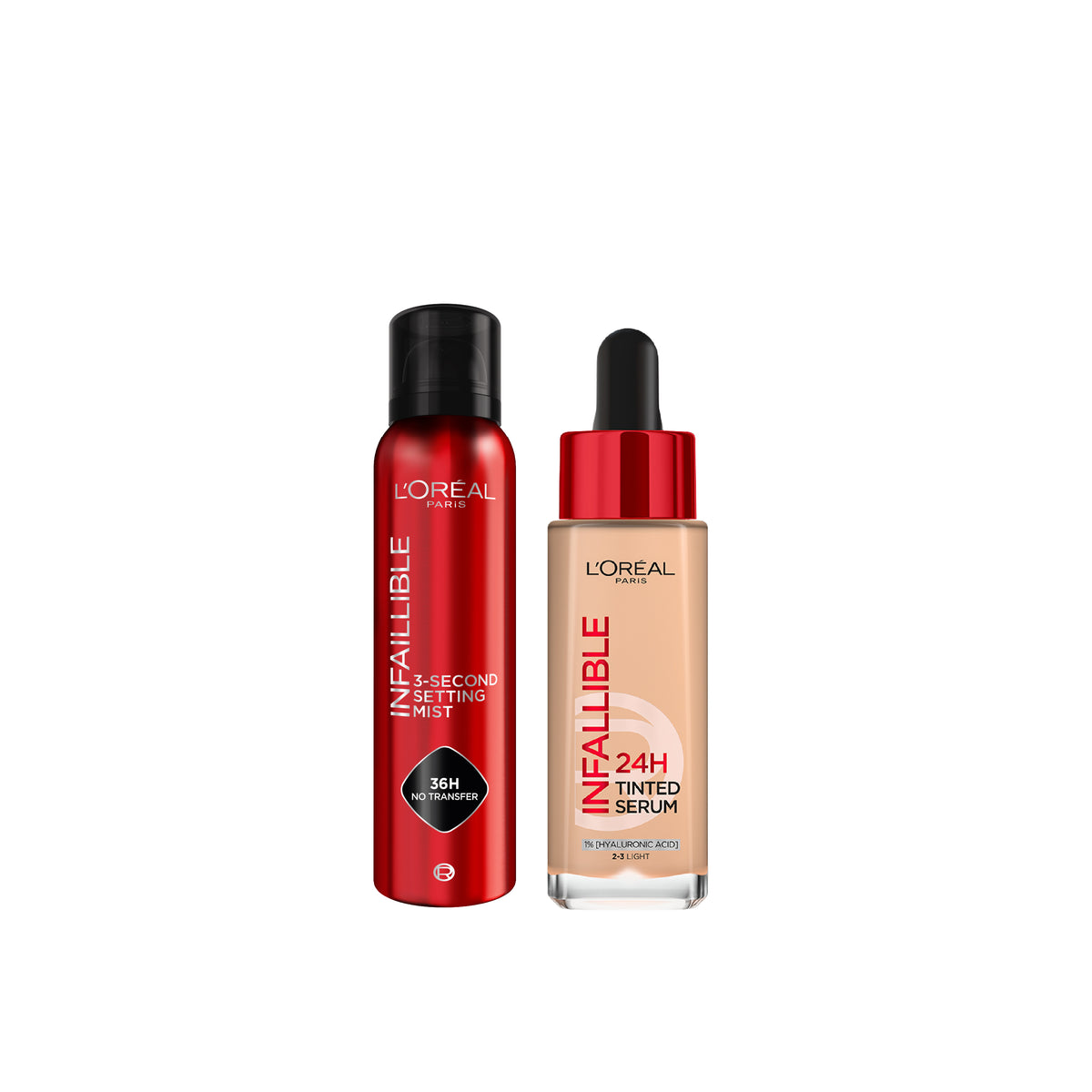 Infaillible Setting Mist Spray + Tinted Serum At 15% OFF