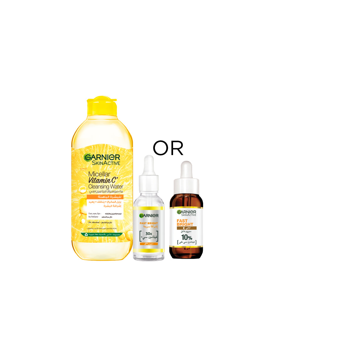 Vitamin C Micellar 400 ML + Day OR Night Serum 30 ML At 20% OFF