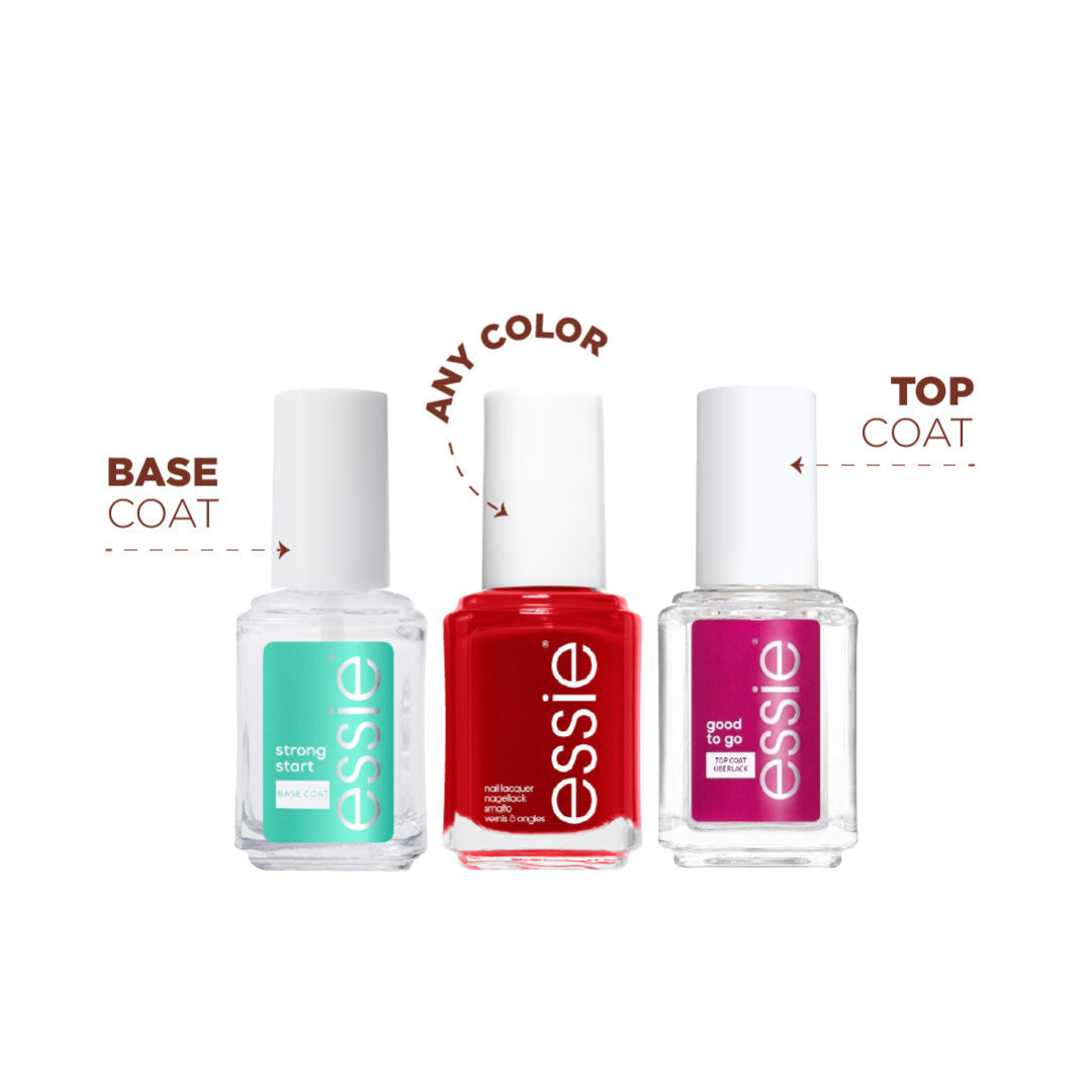Base Coat Strong Start + Top Coat Good to go + Nail Polish At 30% OFF