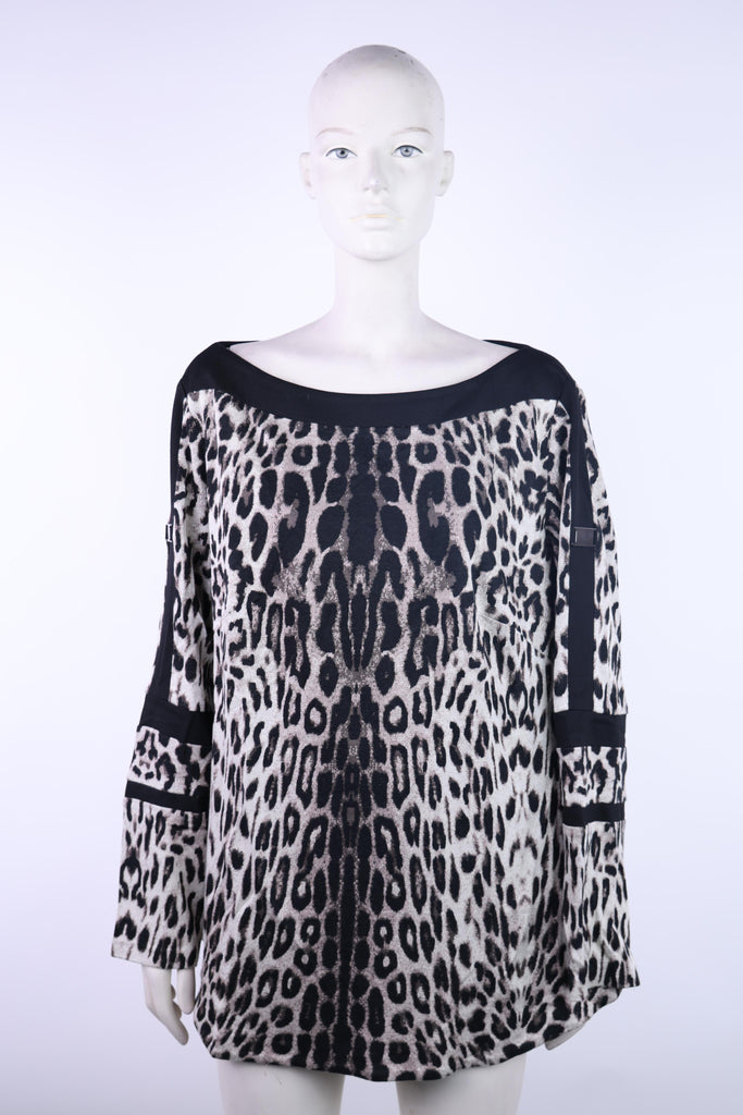 BADOO Badoo long sleeve leopard print blouse wide style | Loolia Closet