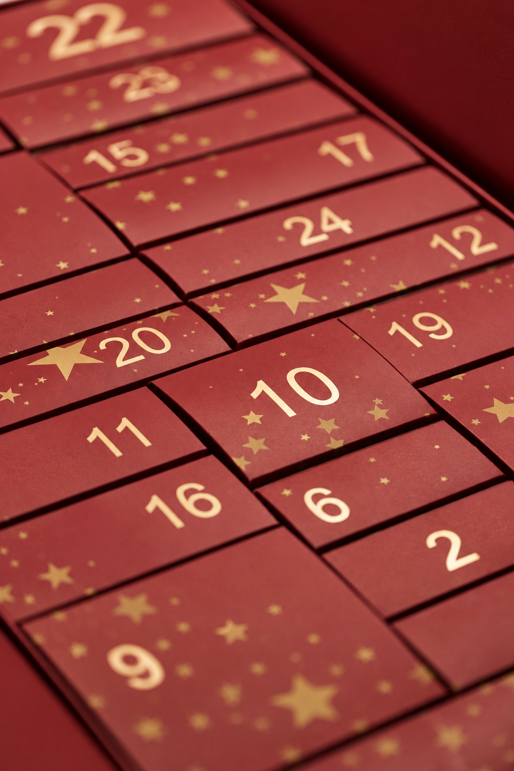 Bell HYPOAllergenic Christmas Advent Calendar 2026 red and gold beauty gift box with 24 numbered compartments