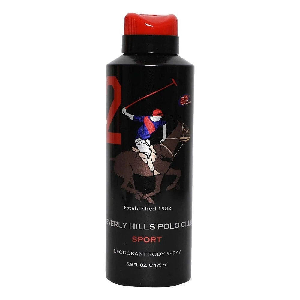 Beverly Hills Polo Club Sports Men Deo 175ml - Two Black