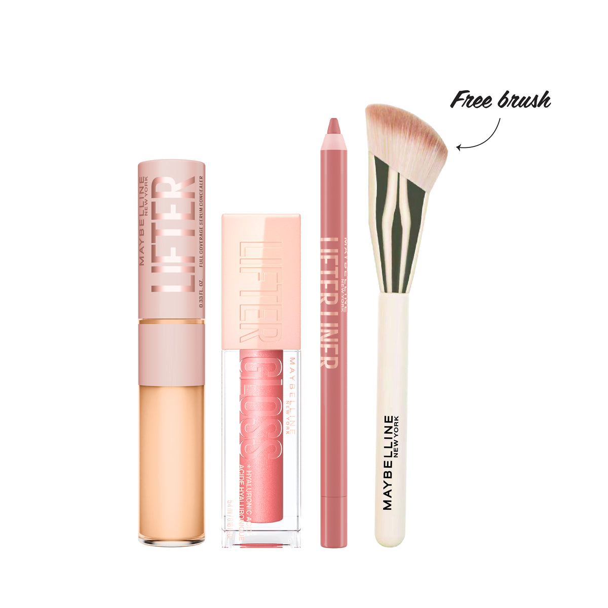 Lifter Serum Concealer + Lifter Gloss Lip Gloss + Lifter Liner Lip Liner + FREE Brush At 20% OFF