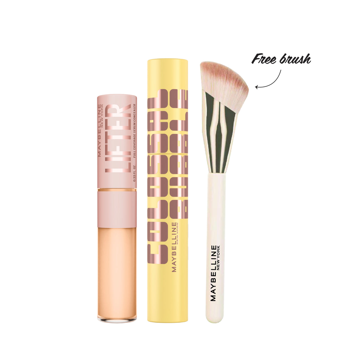Lifter Serum Concealer + Colossal Bubble Mascara + FREE Brush At 20% OFF