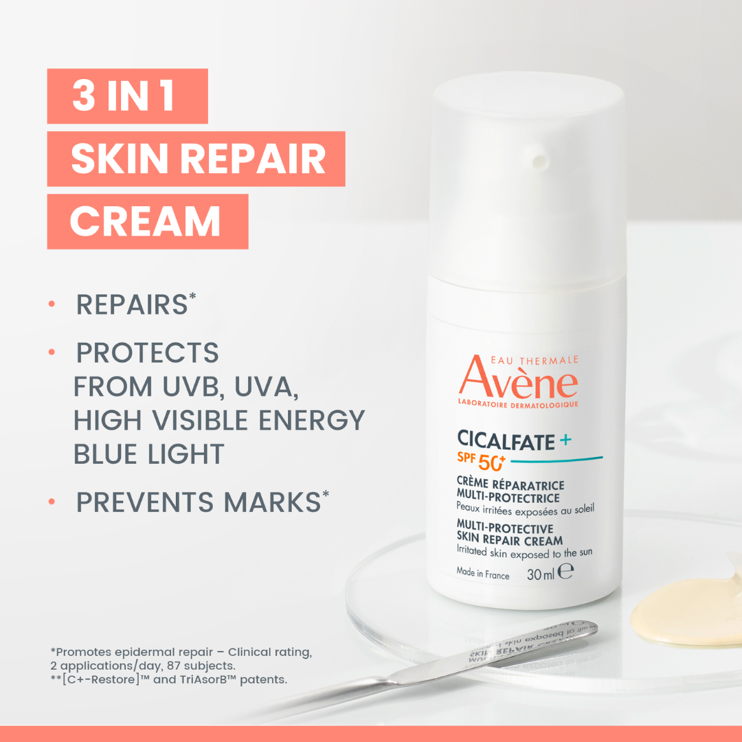 Cicalfate multi-protective skin repair cream sun protect SPF50+ + FREE Cicalfate instant repairing protective cream