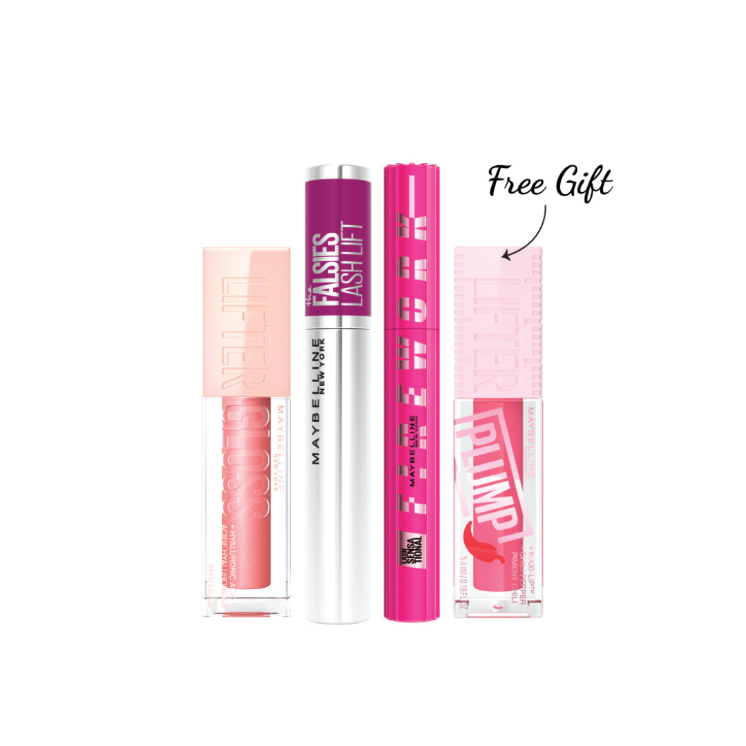 Firework Mascara + Falsies Lash Lift + Lifter Lip Gloss + FREE Lifter Lip Plump At 25% OFF