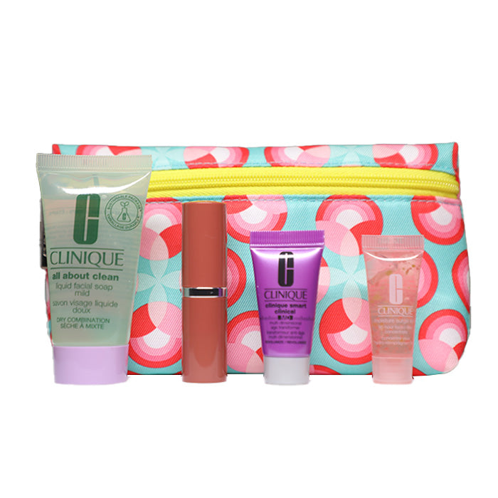 Clinique Gift From Clinique: Luxurious Pouch including 4 Minis | Loolia Closet
