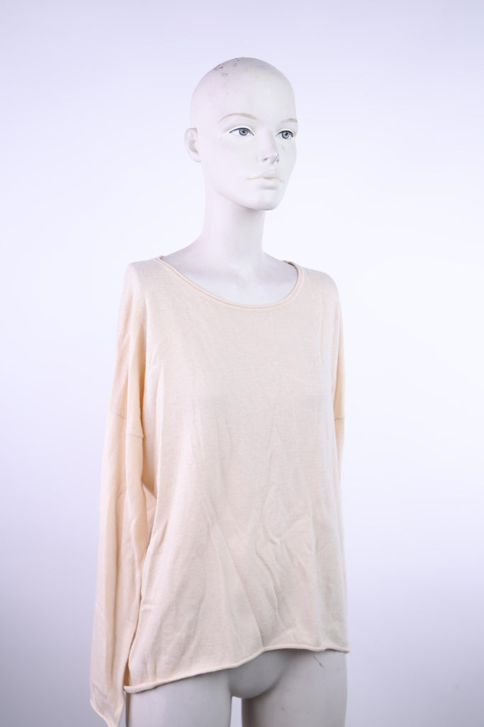 DEBY DEBO Deby Debo beige long sleeve top | Loolia Closet