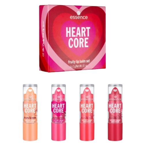Essence Heart Core Fruity Lip Balm Set