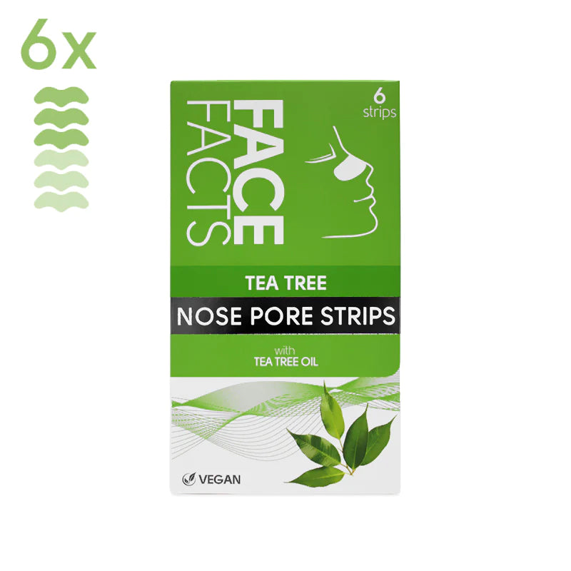 Face Facts 6x Nose Pore Strips Tea Tree
