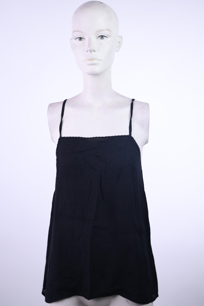 FRNCH Frnch simple strap black top | Loolia Closet