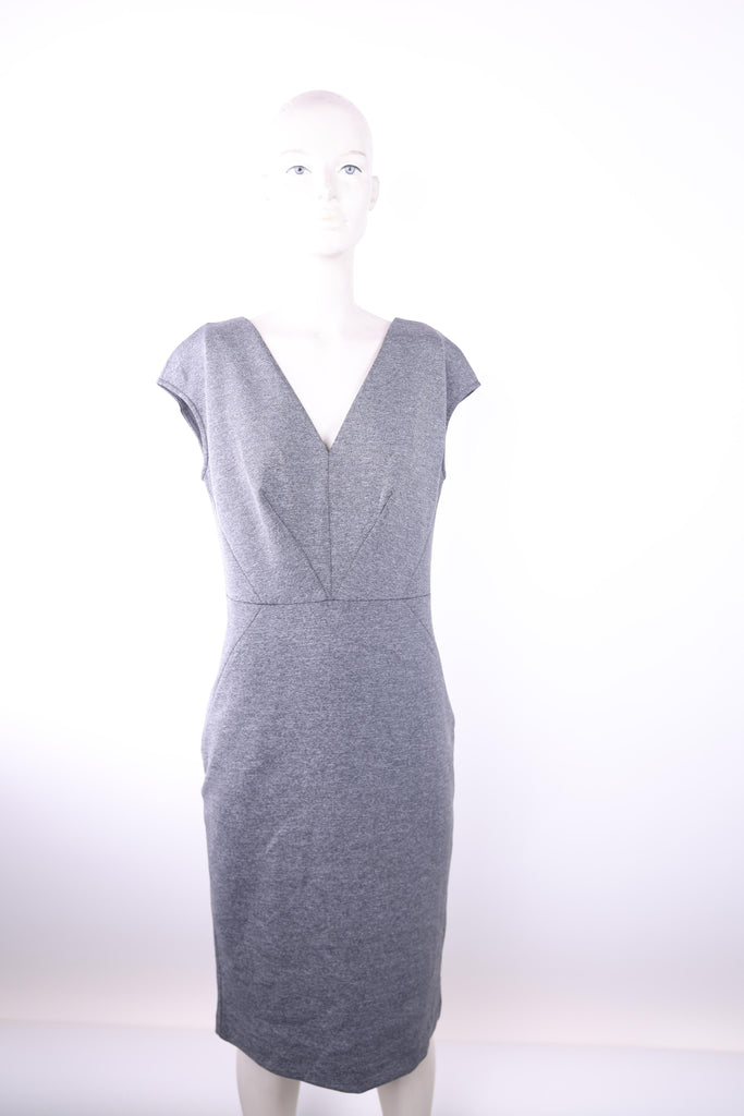 FRNCH Frnch sleeveless grey dress mid length | Loolia Closet