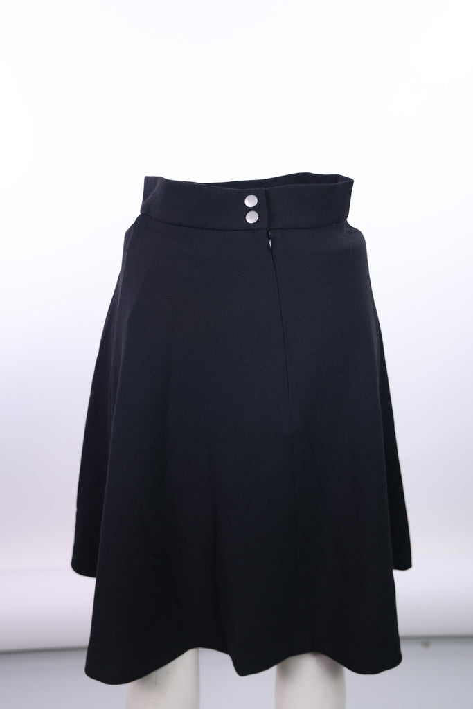 FRNCH Frnch mid length black skirt | Loolia Closet