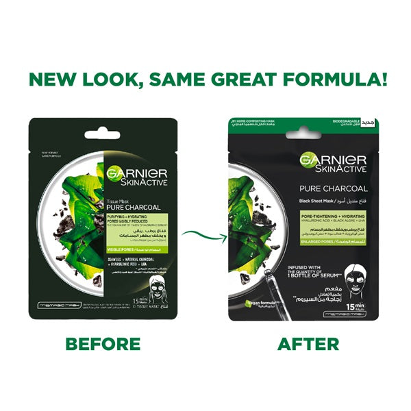 Garnier - Pure Charcoal Black Tissue Mask
