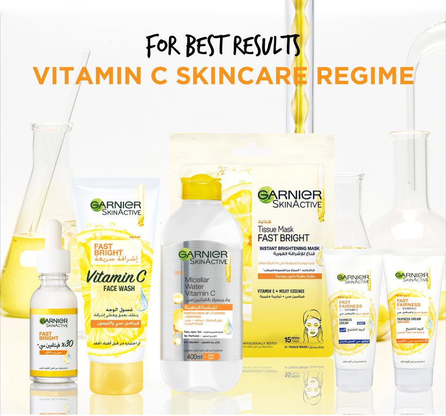 Garnier - Skin Active Fast Bright Face Wash 100 ml