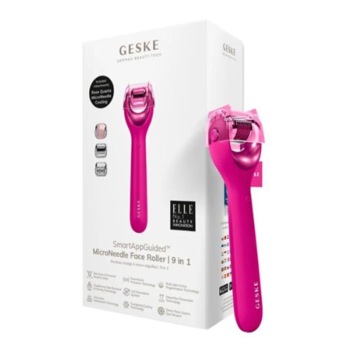 Geske - MicroNeedle Face Roller | 9 in 1 - Magenta 