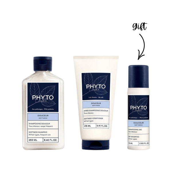 Phyto Softness Shampoo + Conditioner + FREE Dry Shampoo | Loolia Closet