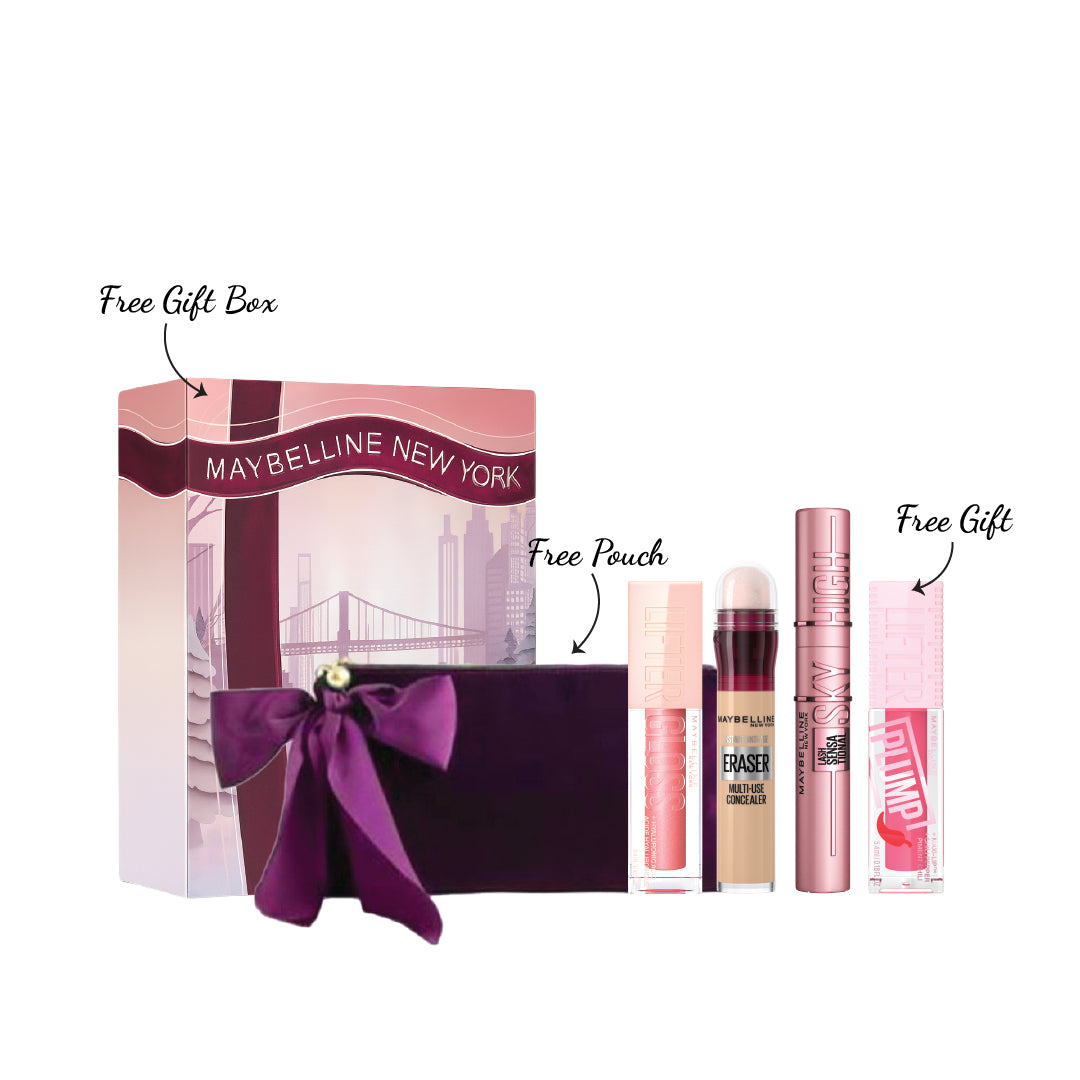 Sky High Mascara + Instant Age Rewind Eraser + Lifter Gloss + FREE Lifter Plump + FREE Christmas Pouch + FREE Christmas Box At 20% OFF 11111