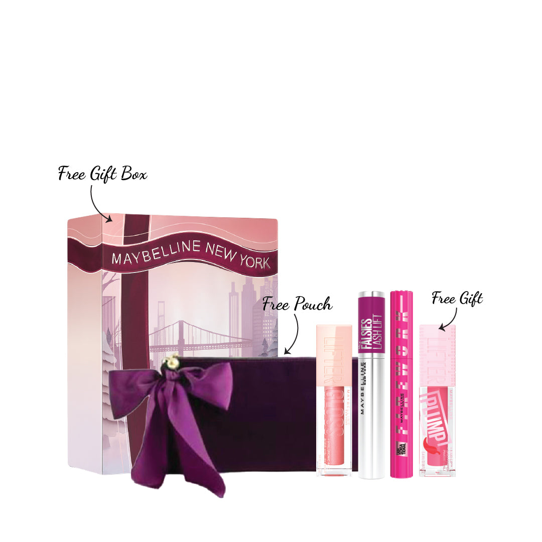 Firework Mascara + Falsies Lash Lift + Lifter Lip Gloss + FREE Lifter Lip Plump & Box & Pouch At 25% OFF
