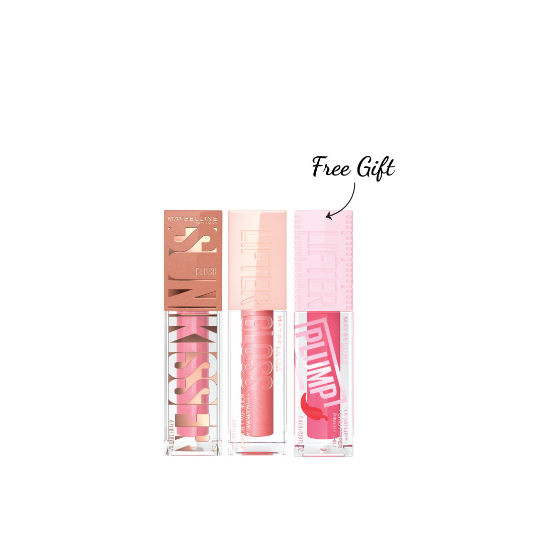Sunkisser Liquid Blush + Lifter Lip Gloss + FREE Lifter Lip Plump At 15% OFF