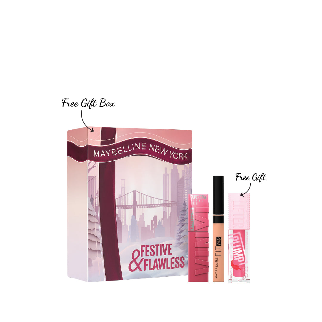 Fit Me Concealer + Vinyl Ink Lipstick + FREE Lifter Lip Plump At 20% OFF