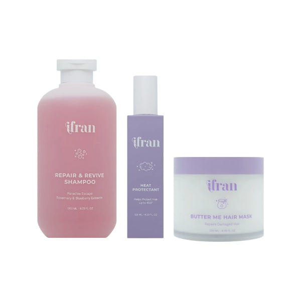 Butter Me Hair Mask + Heat Protectant + Repair & Revive Shampoo At 20% OFF