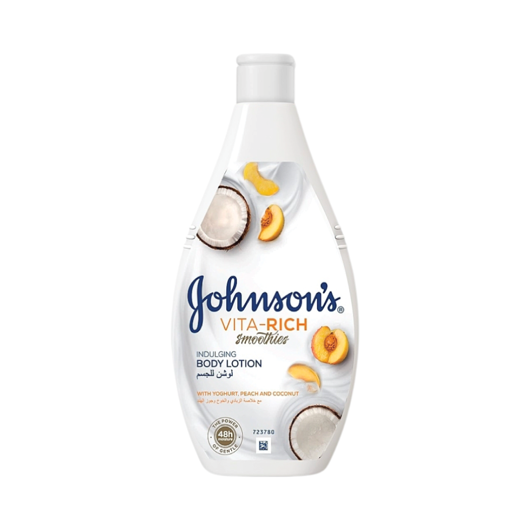 Johnson's Vita-Rich Indulging Body Lotion with Peach ,Yogurt and Coconut 400 mL