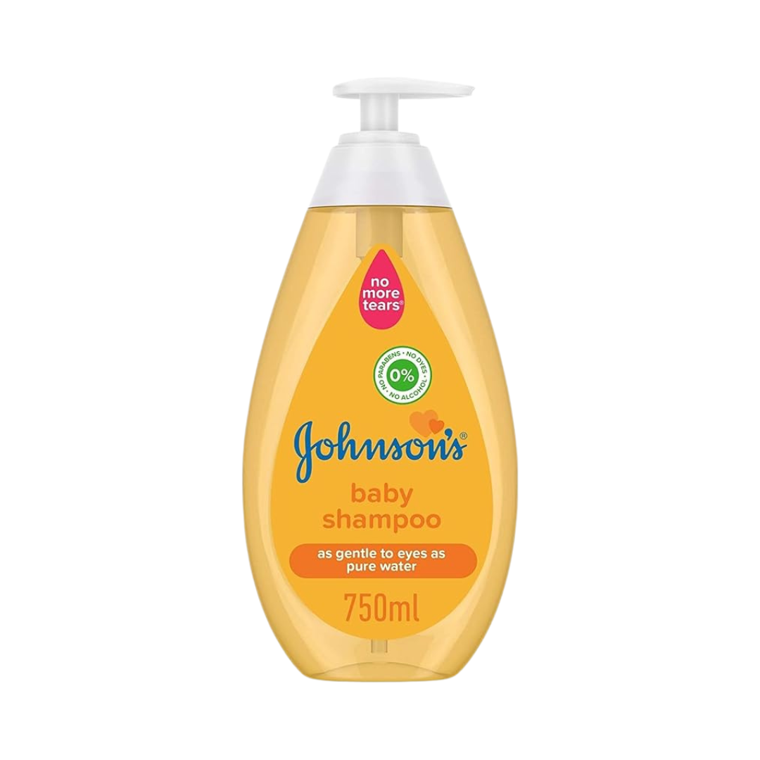 Johnson’s Baby Shampoo 750ml tear-free gentle cleanser for baby hair and scalp leaving hair soft shiny and manageable