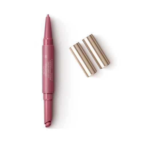 Kiko Milano Beauty Essentials 2-In-1 Long Lasting Matte Lipstick & Pencil - 04 Mauve Bites 
