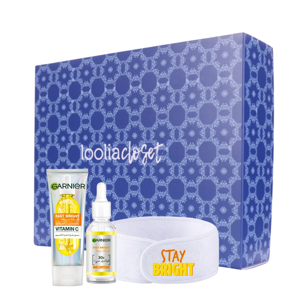 Fast Bright Serum Cleanser 100 ML + Vitamin C Day Serum 30 ML + FREE Headband