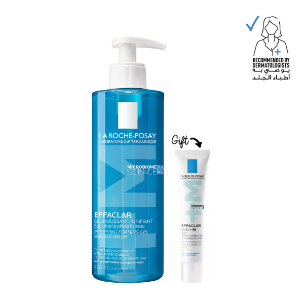Effaclar Acne Foaming Cleansing Gel 400 ML + FREE Effaclar Duo +M 15 ML