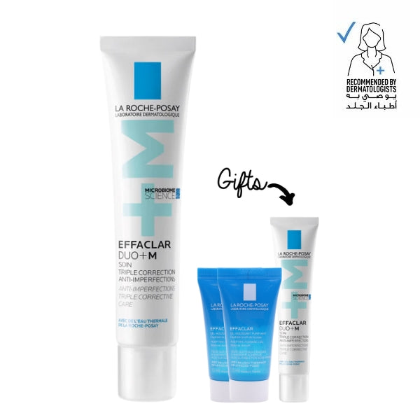 Effaclar Duo+M Acne Treatment Cream + 2x FREE Effaclar Gel 15 ML & Effaclar Duo+M 15 ML