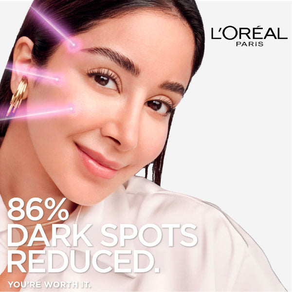 L'Oréal Paris Glycolic Bright Serum with 8% [Melasyl ™ + Glycolic Acid + Niacinamide] face serum for Dark Spots & Brightening 30ml