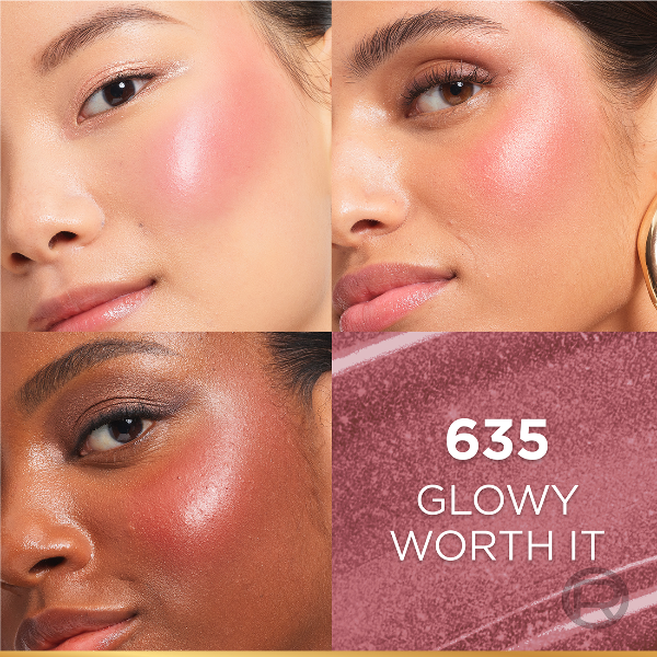 Lumi Le Liquid Blush with a Glowy Radiant Natural Blush Finish, Weightless and Buildable 11ml-635 Glowy Worth It