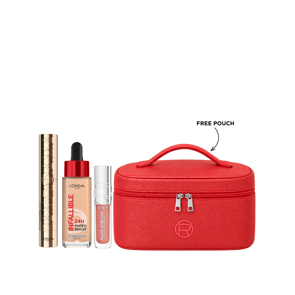 Panorama Mascara + Tinted Serum + Plump Ambition Hyaluron Lip Oil + FREE Le Defile Pouch At 20% OFF