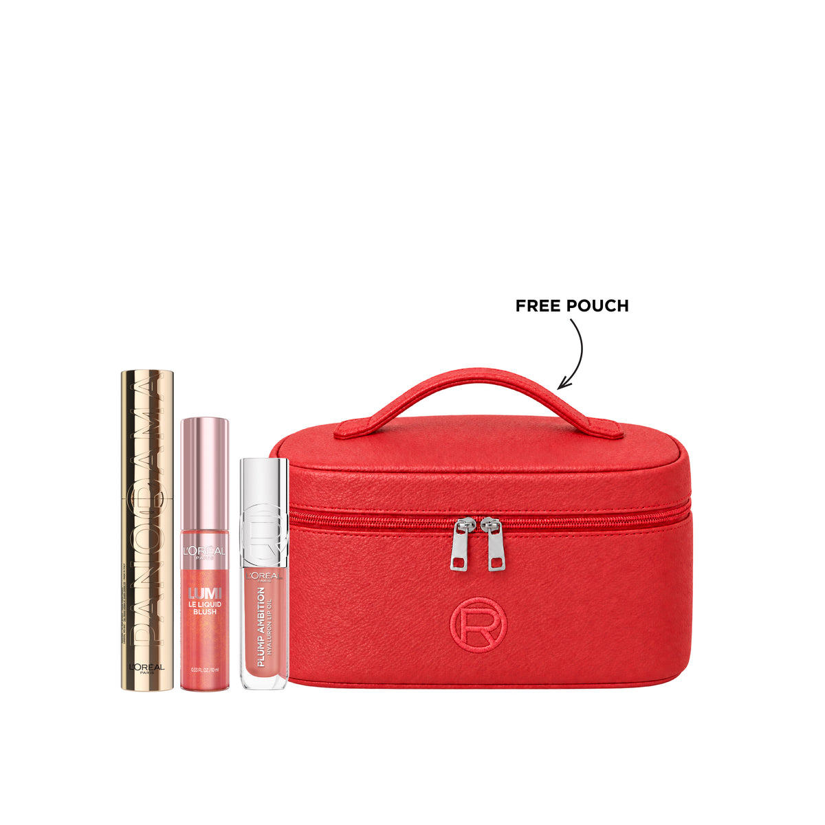 Panorama Mascara + Lumi Le Liquid Blush + Plump Ambition Hyaluron Lip Oil + FREE Pouch At 20% OFF