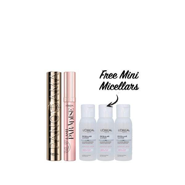 Panorama Mascara + Lash Paradise + 3x FREE Mini Micellar At 20% OFF