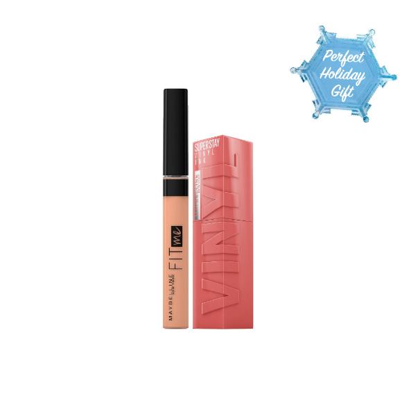 Fit Me Concealer + Vinyl Ink Lipstick At 20% OFF