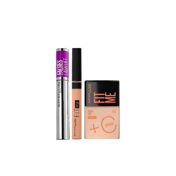 Maybelline New York Falsies Lash Lift Mascara + Fit Me Fresh Tint + Fit Me Concealer At 20% OFF | Loolia Closet