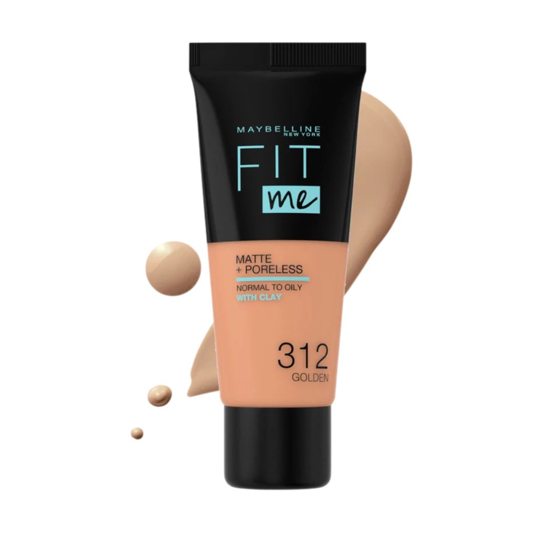 - Fit Me Matte Poreless Liquid Foundation Ideal For Normal To Oily Skin