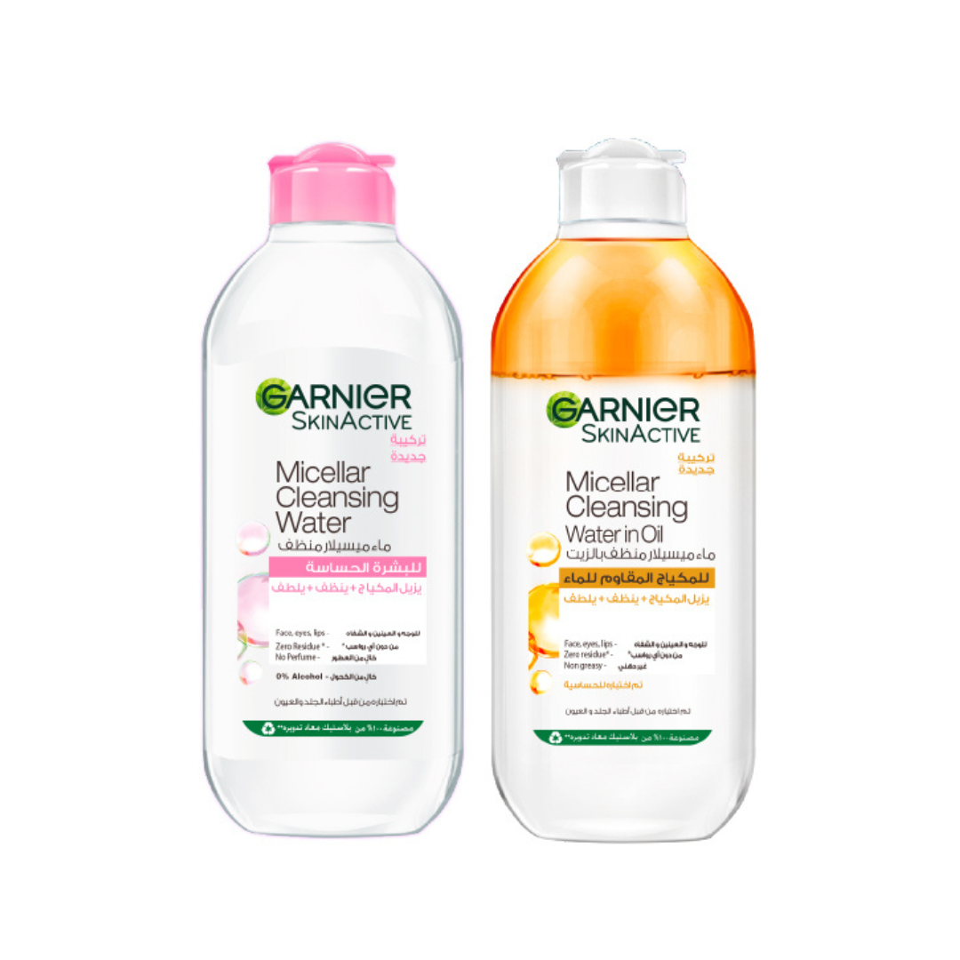 Micellar Water Facial Cleanser 400 ML + Micellar Water Oil-Infused 400 ML At 20% OFF