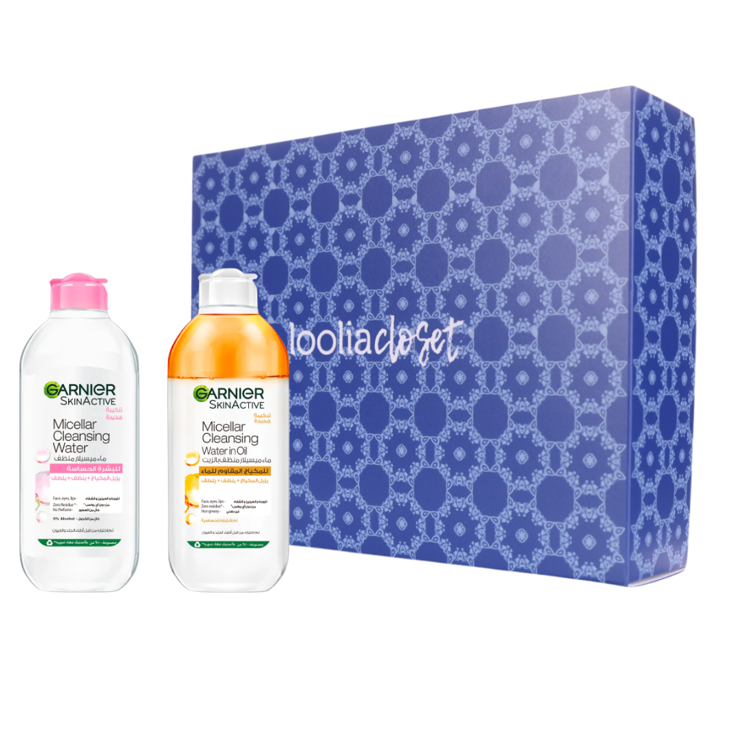 Micellar Water Facial Cleanser 400 ML + Micellar Water Oil-Infused 400 ML + FREE Gift Box At 20% OFF