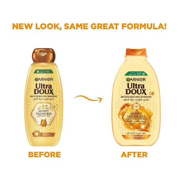 Ultra Doux Honey Treasures Shampoo - Old vs New