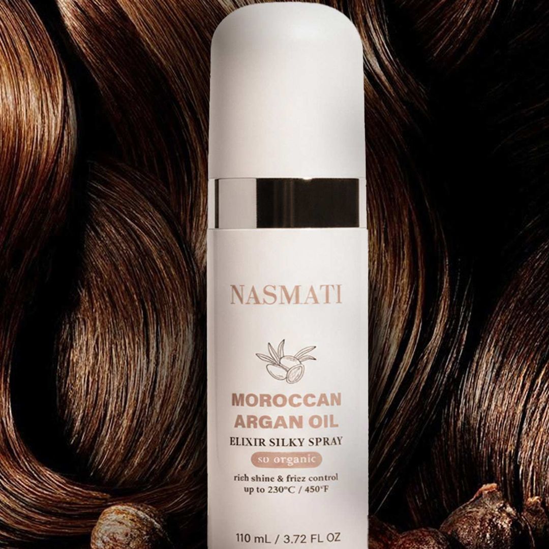 Nasmati Moroccan Argan Oil Heat Protectant Spray