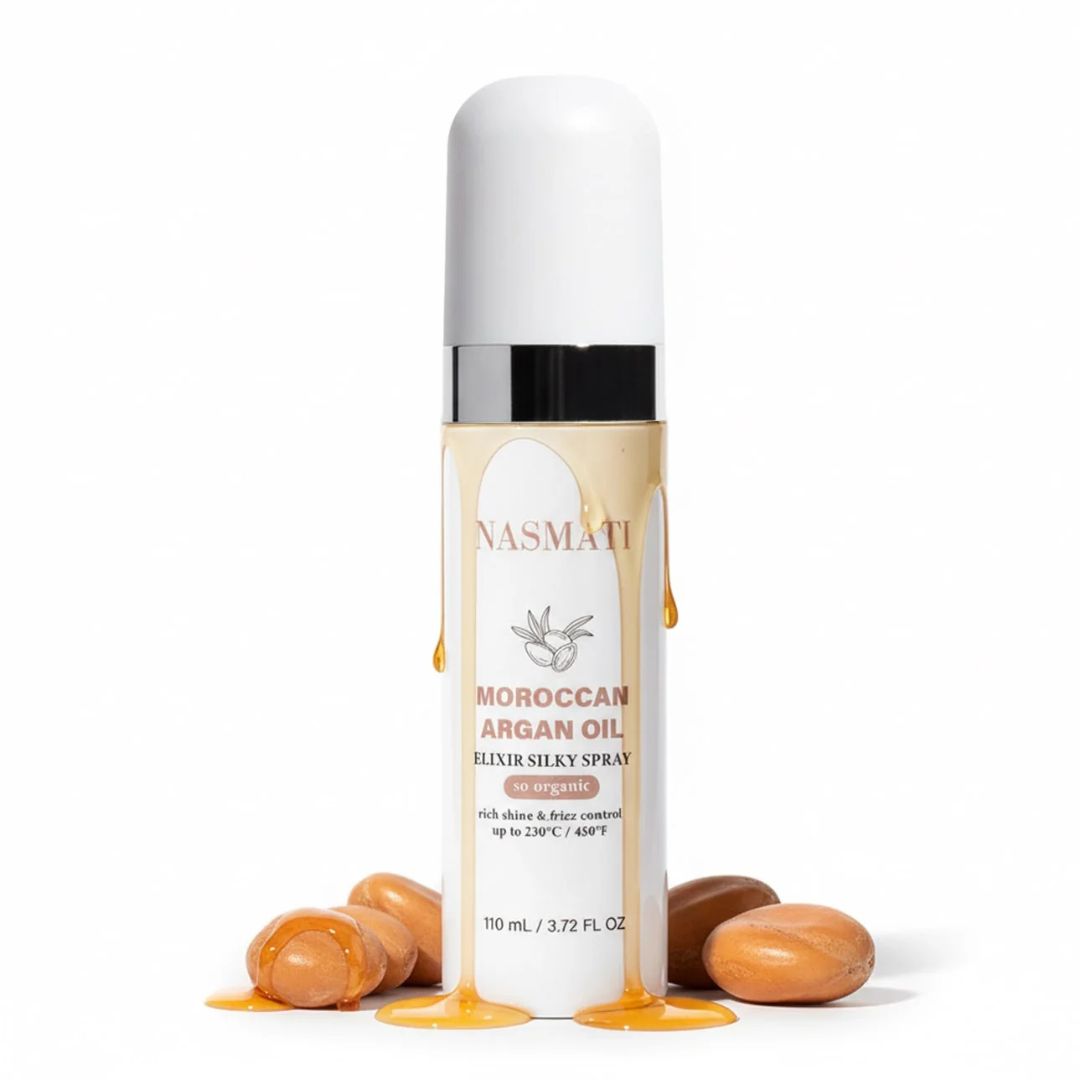 Nasmati Moroccan Argan Oil Heat Protectant Spray