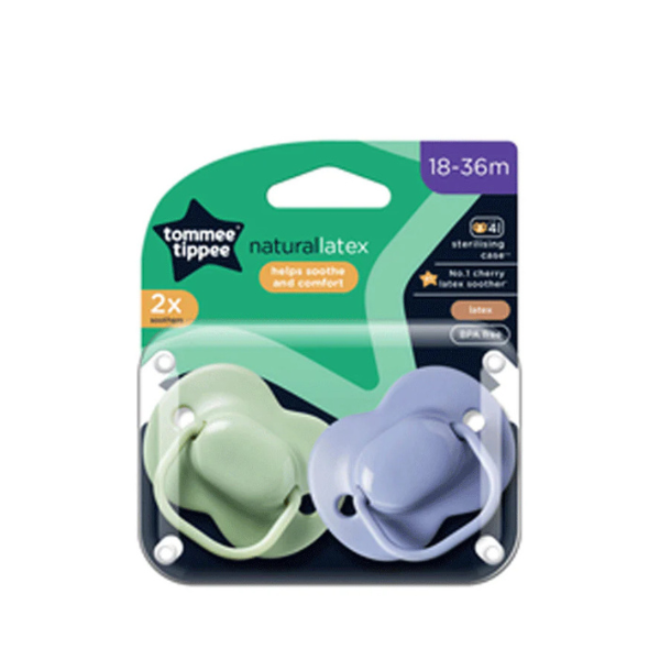 Natural Latex Cherry Soothers, 18-36m, Pack of 2