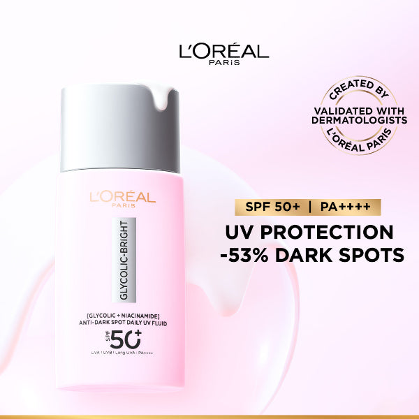 Glycolic Bright Anti-Dark Spot Daily UV Fluid SPF 50+ with [Glycolic Acid + Niacinamide] - Benefits
