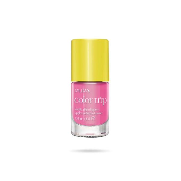 Pupa - Color Trip Lipgloss Effect Nail Polish - 001  Frosted Fuchsia