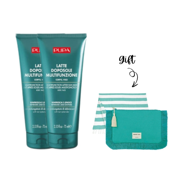 2x Super After Sun Milk + FREE Pouch & Towel